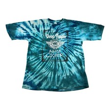 Deep Purple Alice Cooper Concert Tour Tie Dye Short Sleeve Tshirt Size Medium