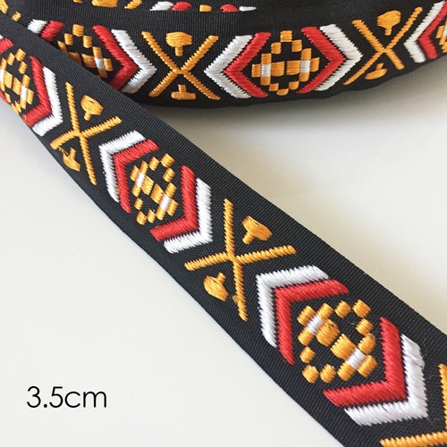 Jacquard Trim Braid or Embroidered Ribbon Craft Sewing Retro Boho Ethnic Scandi - Picture 227 of 276