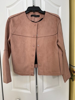 zara suede jacket womens