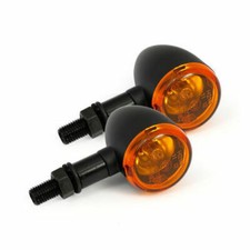 Clignotants LED Noir Homologué Cafe' Racer Scrambler Bobber BMW Moto Guzzi Honda