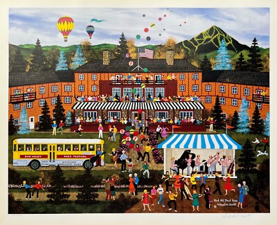 Jane Wooster Scott AND ALL THAT JAZZ Hand Signed Limited Edition Lithograph Art
