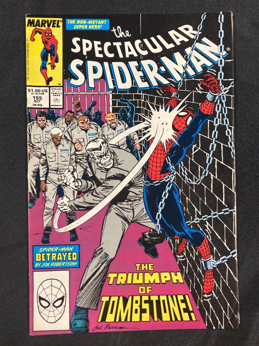 1989 Oct Issue 155 Marvel Spider-Man - Triumph Of Tombstone! Comic