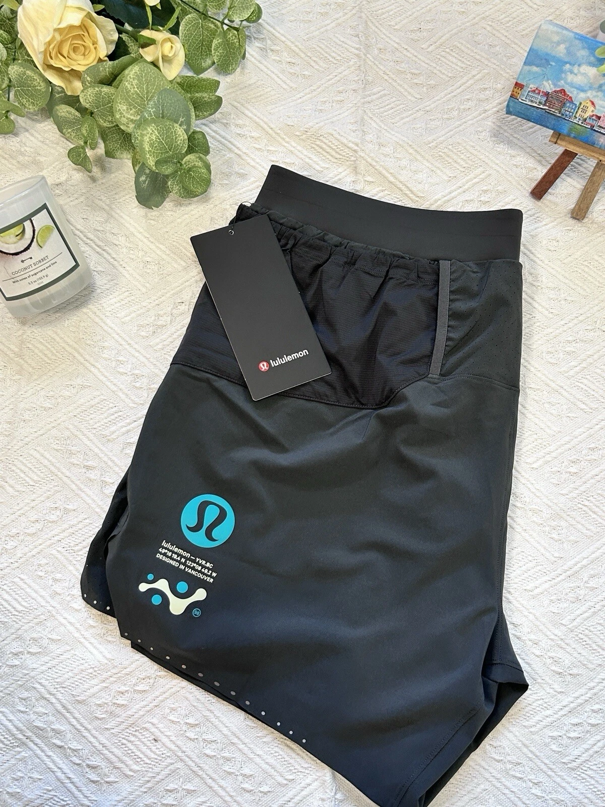 NWT$98 Lululemon Men's Fast Free Road To Trail Short 6" Lined - GGRE- Size XL