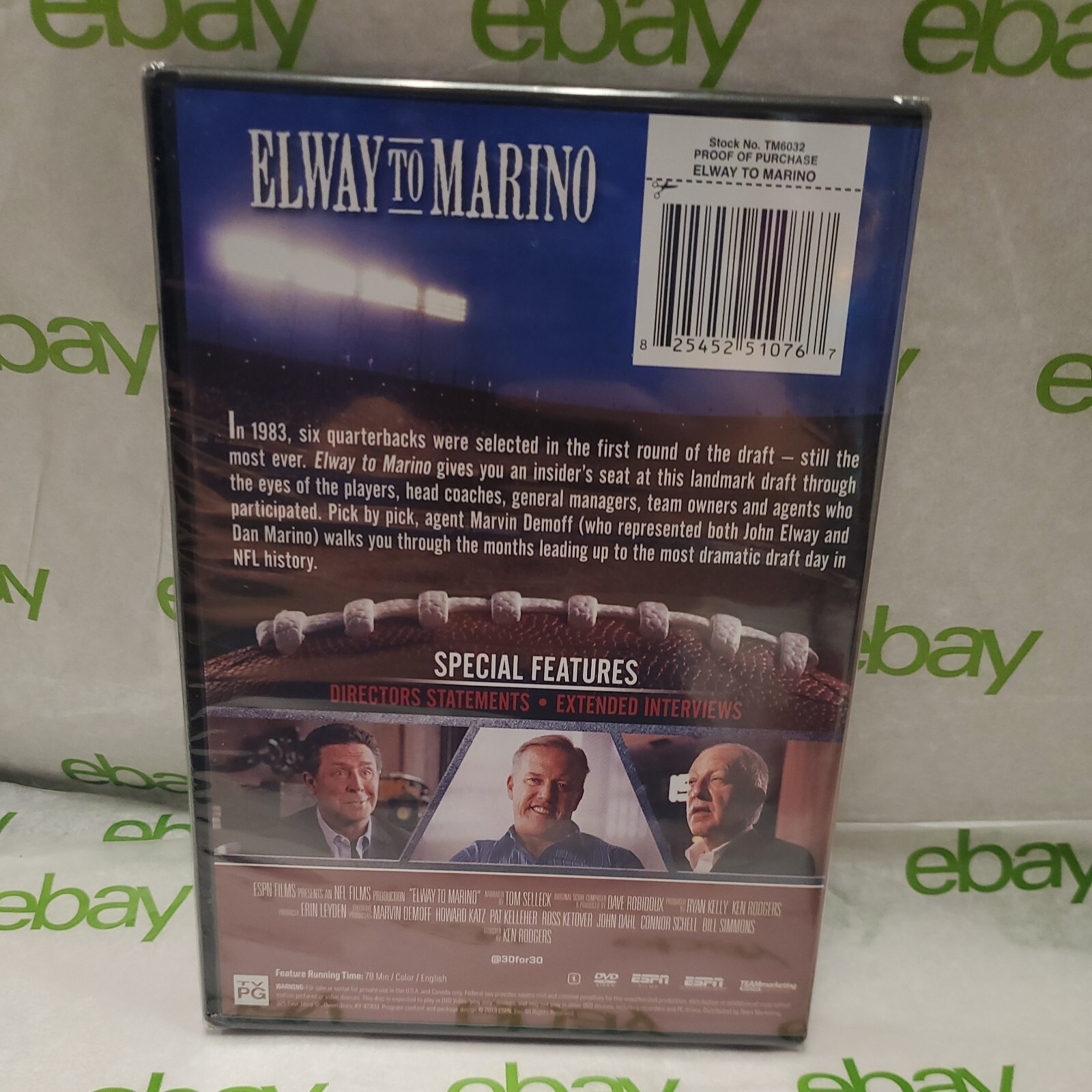 Espn Films 30 for 30: From Elway to Marino (DVD) for sale online | eBay