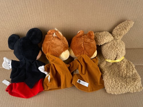 Vintage 1993 Mattel Disney Hand Puppet Lot 4 Mickey Mouse Chip N Dale Bito Bunny - Picture 10 of 12