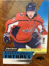 20-21 UD Synergy Hockey Exceptional Futures Black EFS-CM Connor McMichael /99