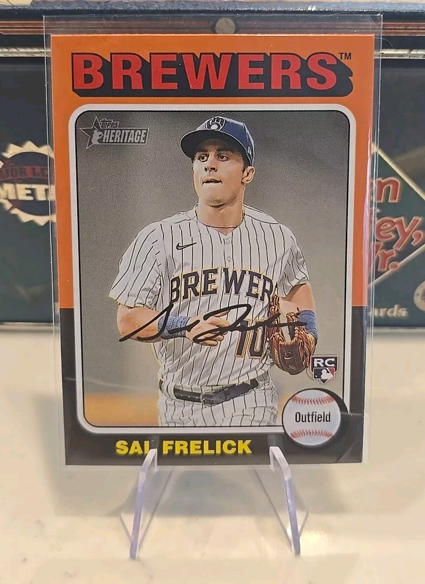 2024 Topps Heritage Rookies Flip Stock Sal Frelick #451 Rookie RC Ssp