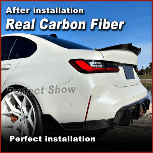 Alerón trasero de carbono alerón borde de demolición labio se adapta a BMW G20 320i M340i G80 M3 - Imagen 5 de 12