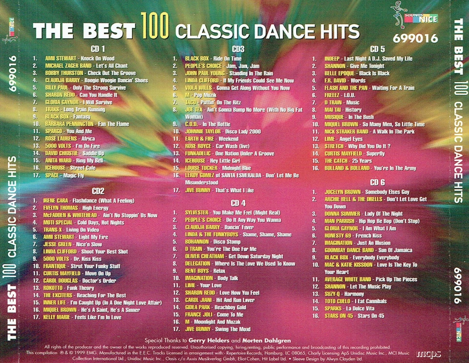 (6CDs) The Best 100 Classic Dance Hits - Space, Trans-X, F.R. David, Stars On 45 - Bild 2 von 2
