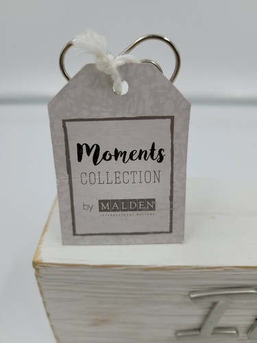 Malden Moments Collection 2-Hearts Picture Holders Wood Decor "I Do" NEW 6"x1.5" - Picture 3 of 4