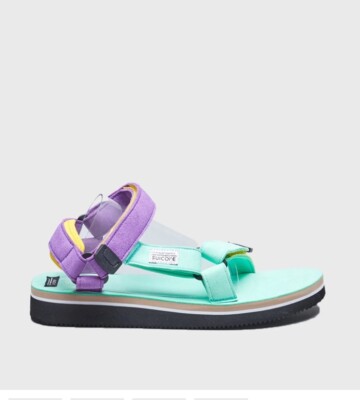 SUICOKE DEPA-ECS Mint Vibram Strappy Flatform Outdoor Festival Sandal M5/W7