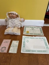 Cabbage Patch Kids Preemie Doll Xavier Roberts Original Clothes & Certificate