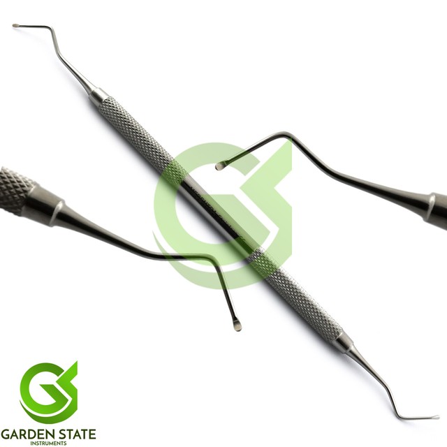 2Pcs Dentist Spoon Excavators Tooth Decay Restorative Composite Caries