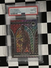 2021-22 Panini Mosaic - Evan Mobley - Stained Glass Prizm SP RC #10 SSP PSA 10