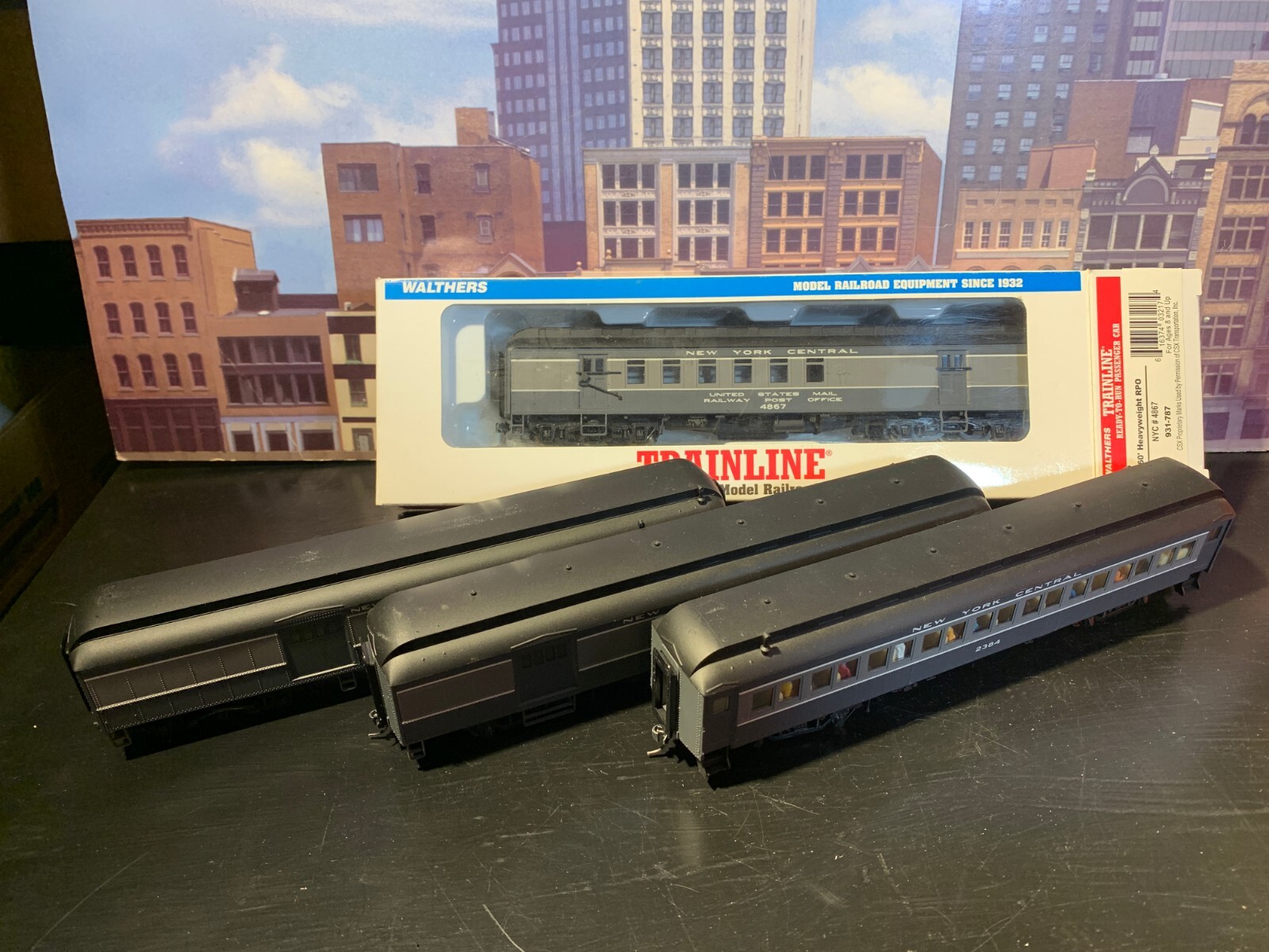 Lot of 4 Walthers Trainline HO Scale NYC Passenger Cars used eBay