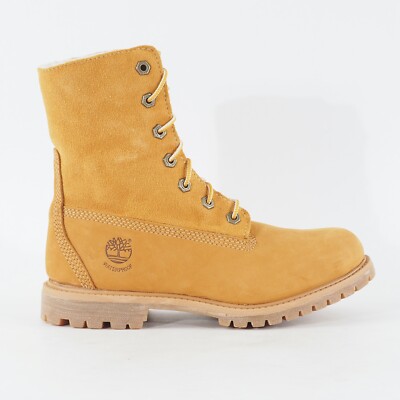 Timberland Authentic Teddy Fleece 8329R Damenstiefel Weizenleder Spitze Freizeitstiefel