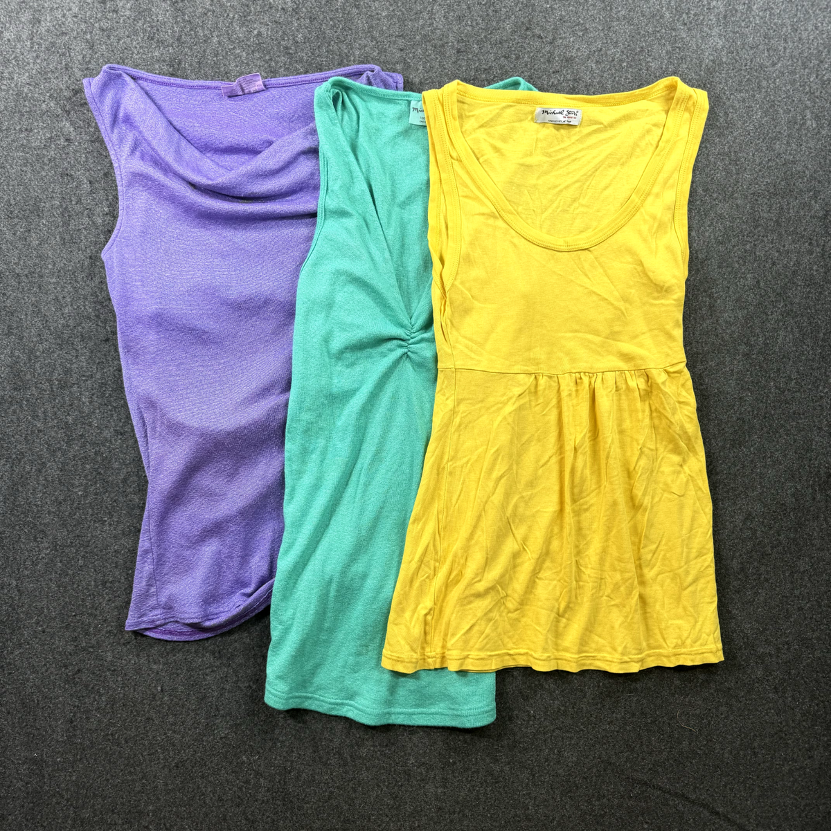 Michael Stars Original Tee Womens One Size Metallic Yellow