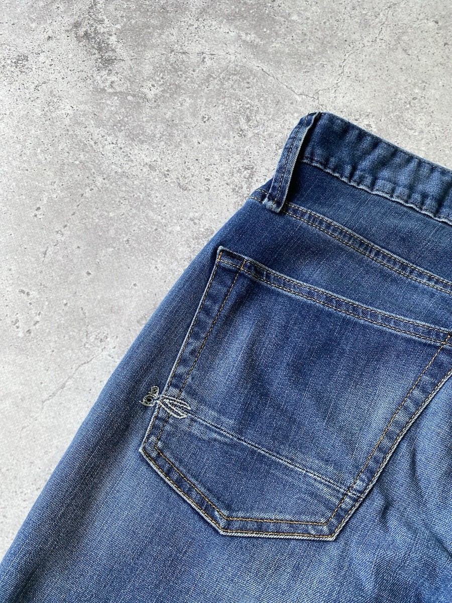 DENHAM RAZOR SLIM FIT MEN'S JEANS BLUE W31 L32 DENIM BUTTONS DENHAM RAZOR SLIM FIT MEN'S JEANS BLUE W31 L32 DENIM BUTTONS