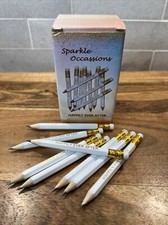 50 Pcs Wedding Pencils Half Pencils with Eraser  Happily Ever After  Pencils