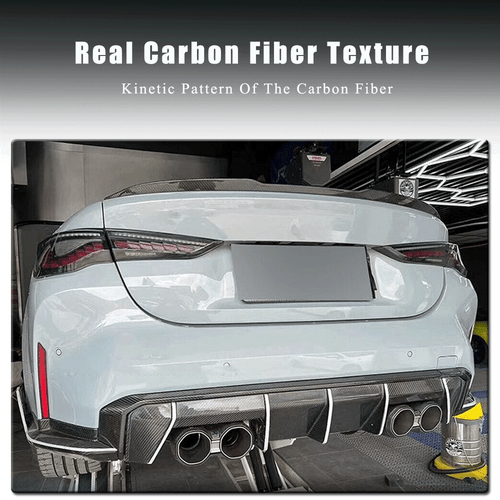 For BMW G80 M3 G82 G83 M4 21UP Dry Carbon Rear Diffuser Garnish Trim Replacement - Picture 11 of 12