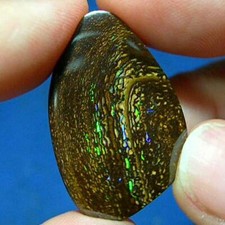 Green  Violet  44ct Natural Australian Solid Yowah Boulder Opal  See Video