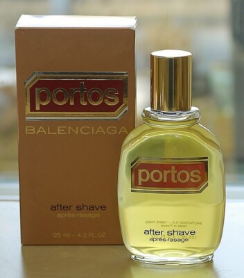 Vtg  PORTOS by BALENCIAGA  splash AFTER SHAVE 4.2 oz 125 ml  DISCONTINUED LARGE