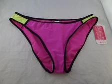 NWT Hula Honey Colorblock Hipster Sz XL Pink & Yellow LOOOKKK
