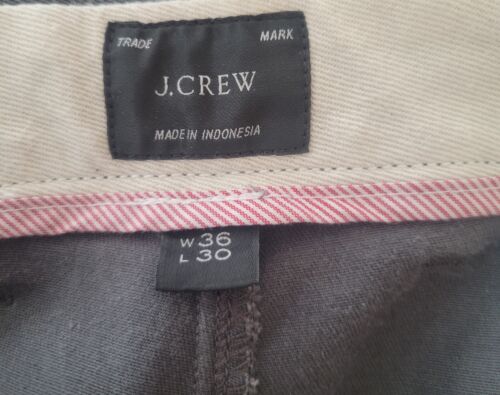 J. Crew 770 Straight Chino Pants Gray Mens Size 36x30 Actual 38x29 Preppy Office - Picture 6 of 9
