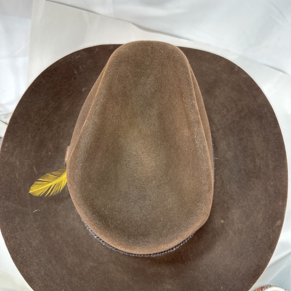 Vintage Stetson 3X Beaver Cowboy Hat Brown Long Oval 7 1/4 Vintage Stetson 3X Beaver Cowboy Hat Brown Long Oval 7 1/4