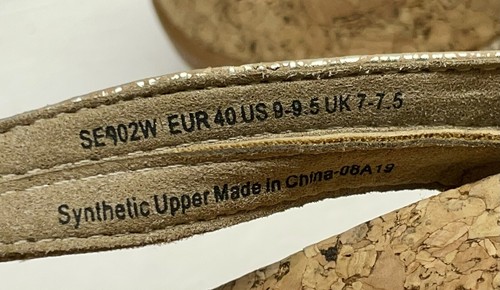Aetrex Taylor Tanga Sandalen gold Riemen Flip Flop Gr. 9-9,5 - Bild 8 von 10