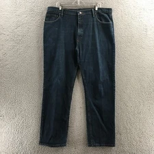 Wrangler Denim Jeans Mens 40x32 Blue High Rise Cotton Five Pocket Zip Fly Casual