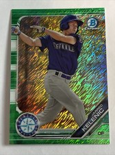 2019 Bowman Chrome Jared Kelenic Green Shimmer Rookie Card 79/99 RC