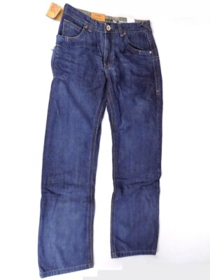 Weaver Jeans Wood Molly Blue 31/32 Blaue Straight Cut Regular Fit für Herren