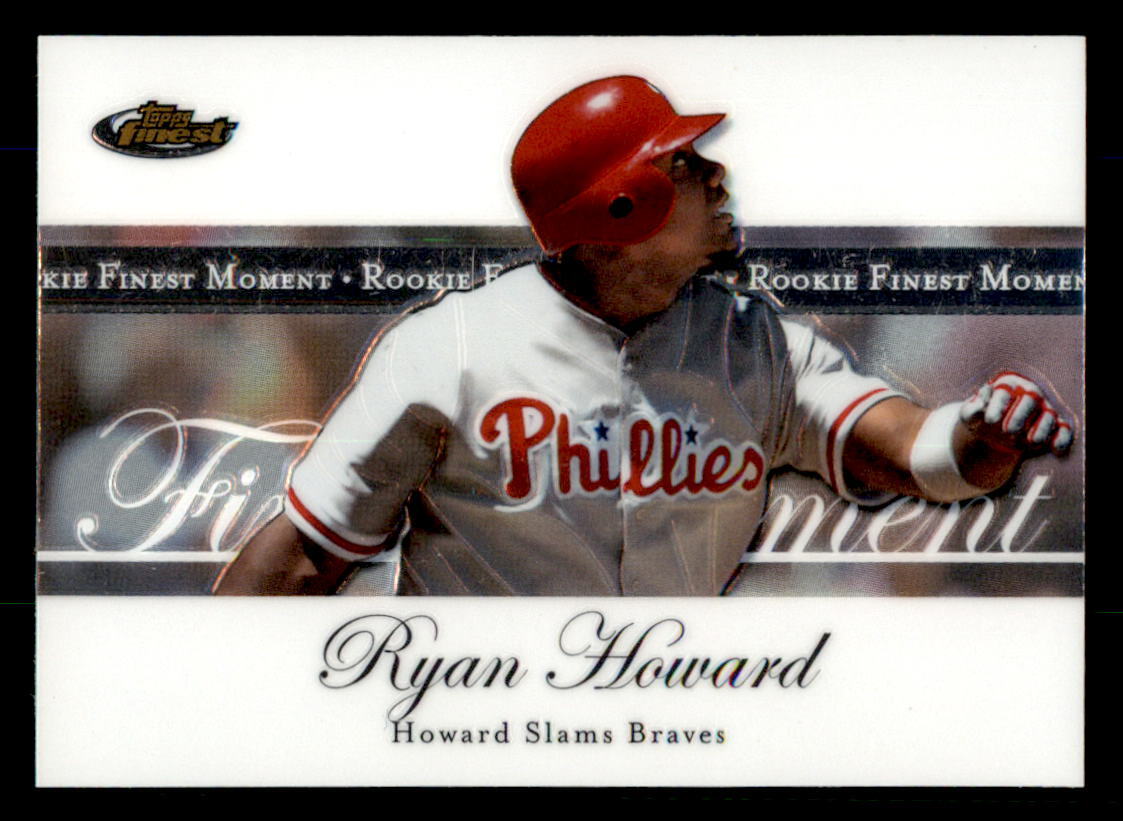 Ryan Howard Rookie 2007 Topps Finest - Rookie Finest Moments Ryan Howard #RFM-RH for sale ...