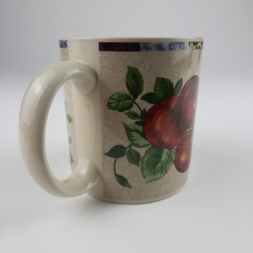 Sakura Sonoma Excell Casual Dining ONEIDA Mug Cup Fruit Grapes Pears Plumes - Picture 6 of 9