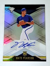 Nate Pearson RC 2021 Panini Chronicles Titanium Rookie Auto #9 Toronto Blue Jays