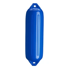 ​Polyform NF-4  Boat Fender 6.4x21.6" Heavy-Duty Twin Eye USA Made Blue