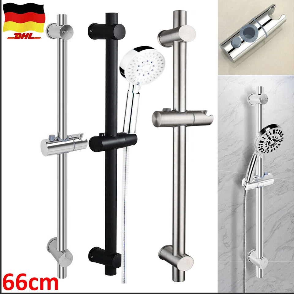 Edelstahl Verstellbar Duschstange Wandhalterung Brausekopfhalter Variabelhalter - Bild 2 von 4
