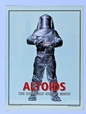 ALTOIDS Peppermint Vintage 1998 Original Print Ad 8.5 x 11''