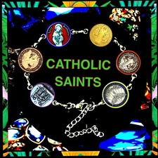CATHOLIC BRACELET 🇬🇧 SIX CATHOLIC SAINTS BRACELET 🎸RELIGIOUS ITEM
