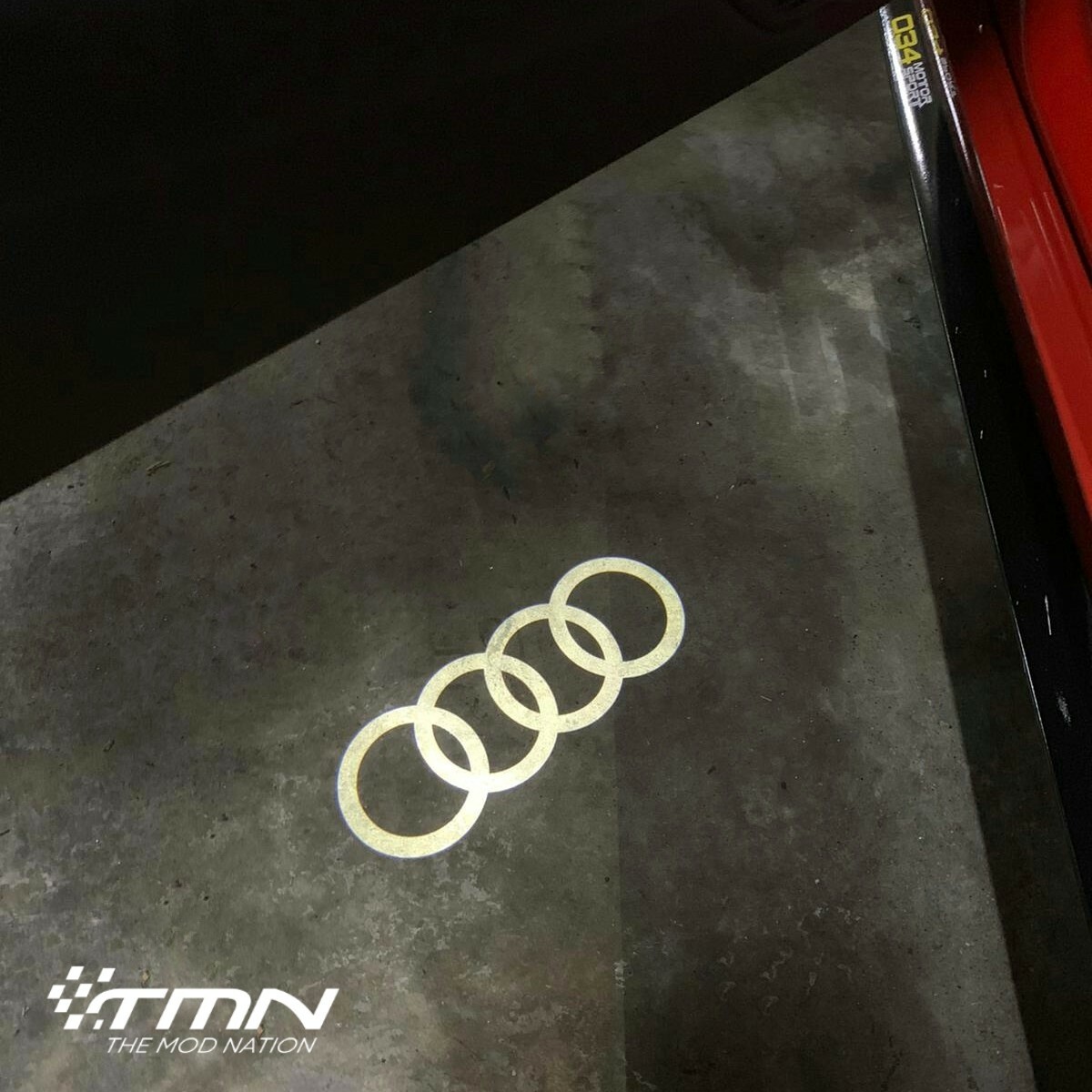 Audi Genuine LED Entry Lights- Classic 4 rings | eBay