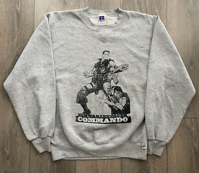 Vintage Russell Athletic Arnold Schwarzenegger Commando Sweatshirt Size L
