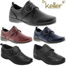 DR KELLER WOMENS SHOES LADIES WORK CASUAL SOFT COMFORT MARY JANE FLAT LOAFERS