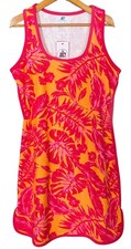 Juicy Couture S Pink/Orange Tropical Print  Mango Terrycloth Beach Dress Mini