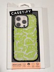 CASETiFY Impact Case w/ Magsafe for iPhone 15 Pro - Acid Smiles Neon Green
