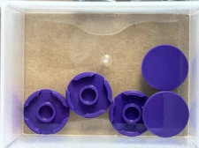 LEGO Parts - Dark Purple Tile, Round 2 x 2 Bottom Stud Holder - No 14769 - QTY 5