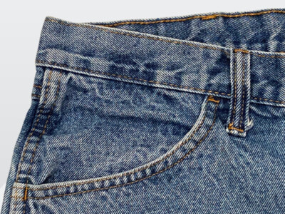 Rustler 87619SW Men's Stone Wash Blue Regular Fit Cotton Denim