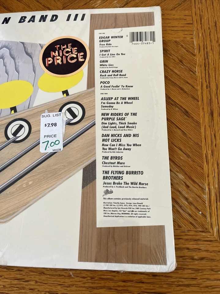Sealed American Band III Epic Compilation PE 37483 Edgar Winter Byrds Grin Poco - Image 2 of 4