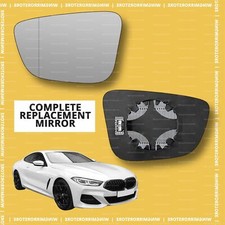 LHS For BMW 8 Series 2018-2024 Left side Aspherical mirror glass heated