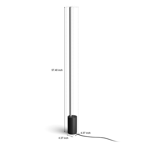 Philips Hue Signe Smart Table Lamp, Black - White and Color Ambiance LED Colo... - Picture 11 of 11